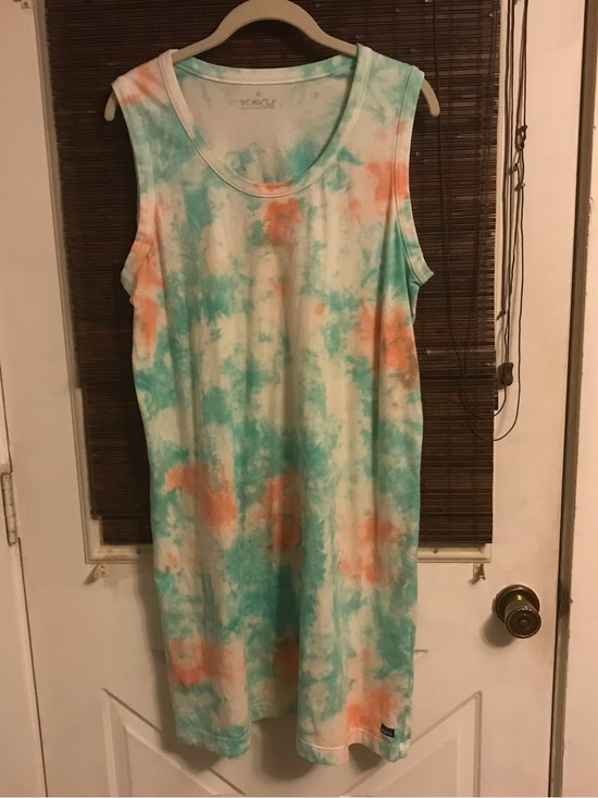 Kavu Dresses & Skirts - KAVU Kavu Alma dress in orange/green tie dye - orange/green - S - UK L